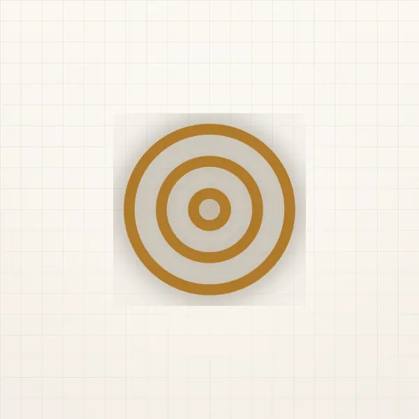Ilustrácia terča ako symbol sporiacich cieľov domácnosti